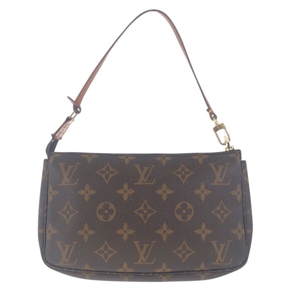 LOUIS VUITTON Brown Monogram Pouch - Picture 1 of 8